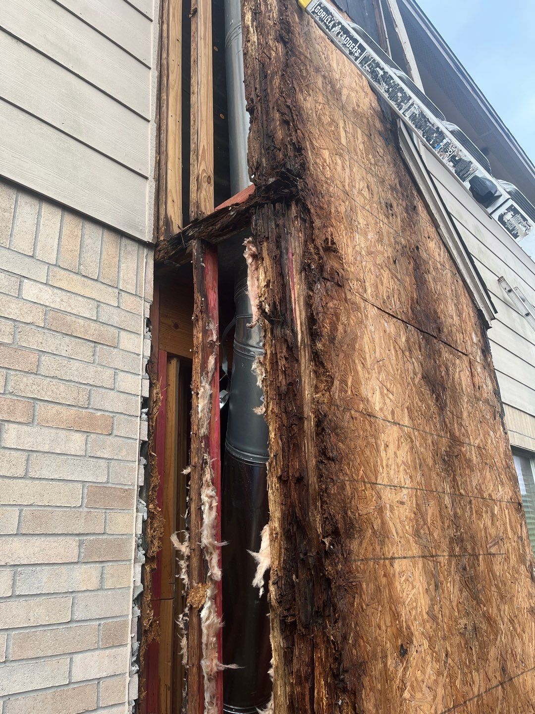 Chimney looks good but its BAD! by Bayfront Roofing and Construction