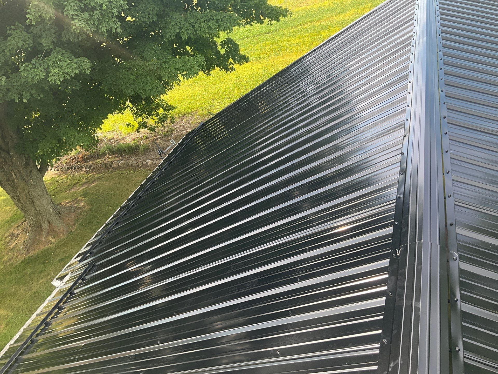 Alpha Rib, Color, Black by Eagle Eye Roofing