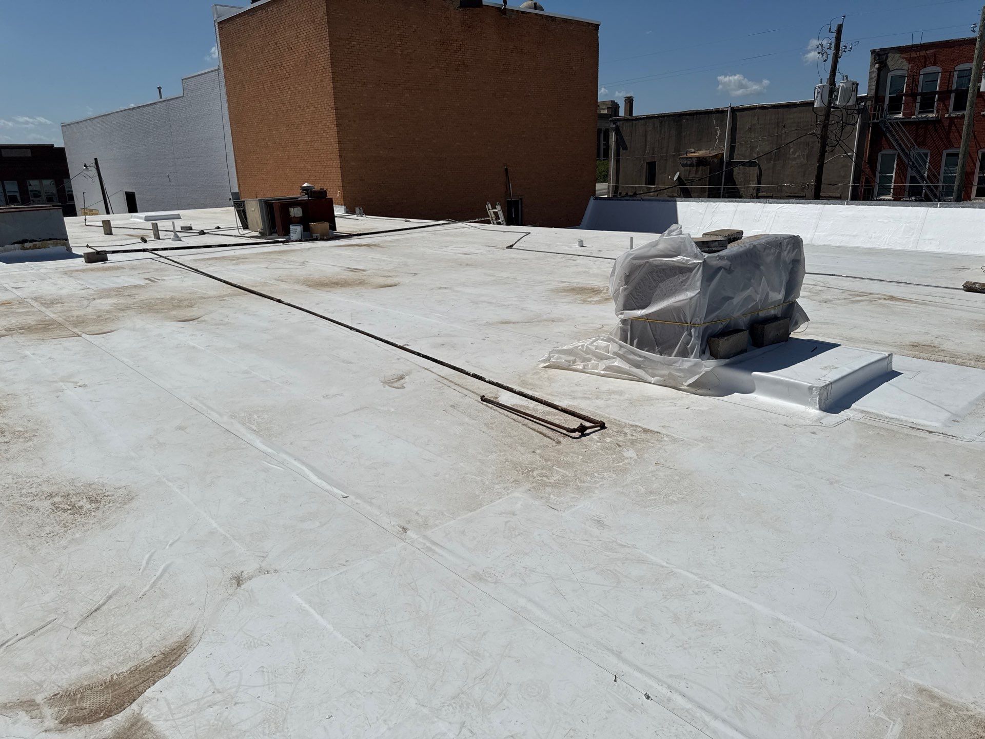 Commercial TPO Flat Roof in Cleburne, Tx by DT Roofing - Seth Wells