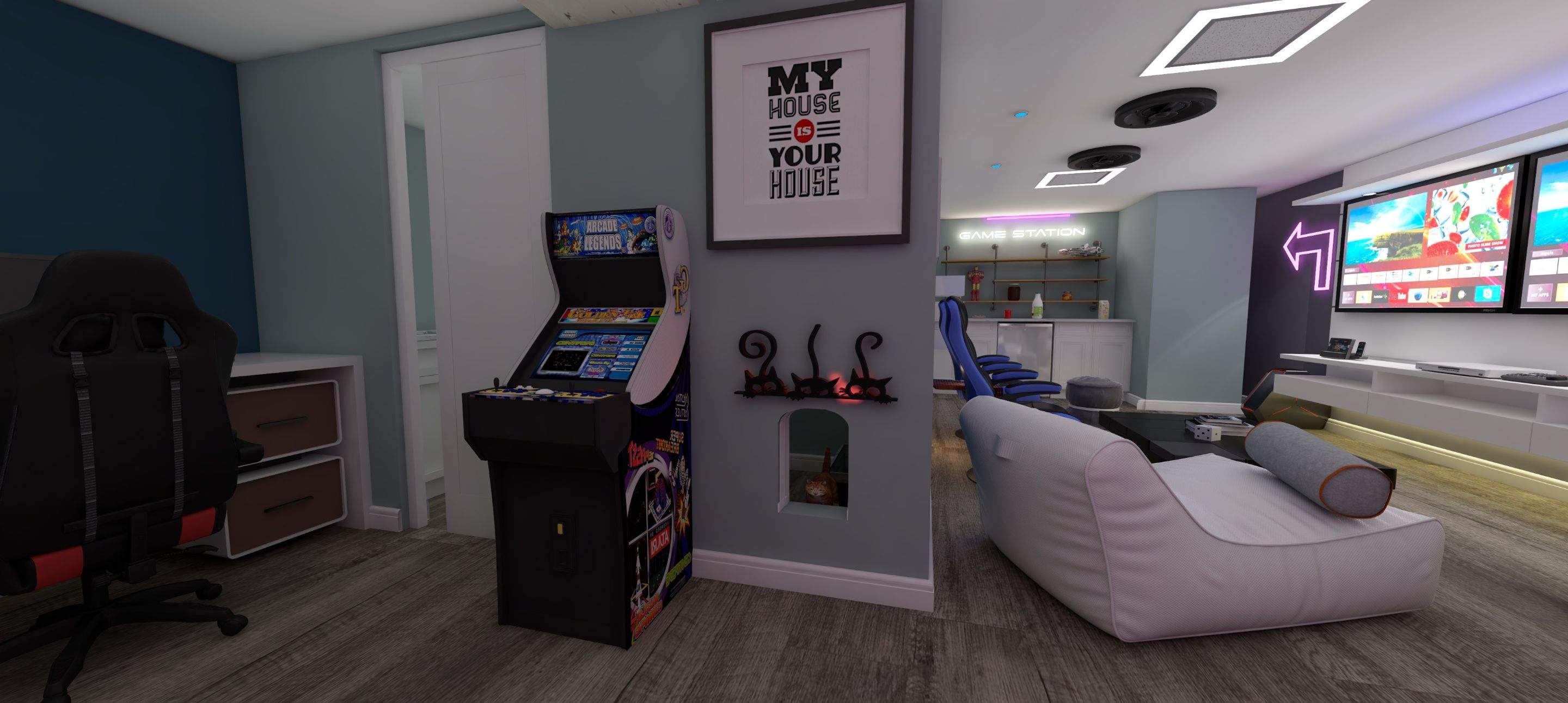 Basement Remodel  by Home Concepts Construction