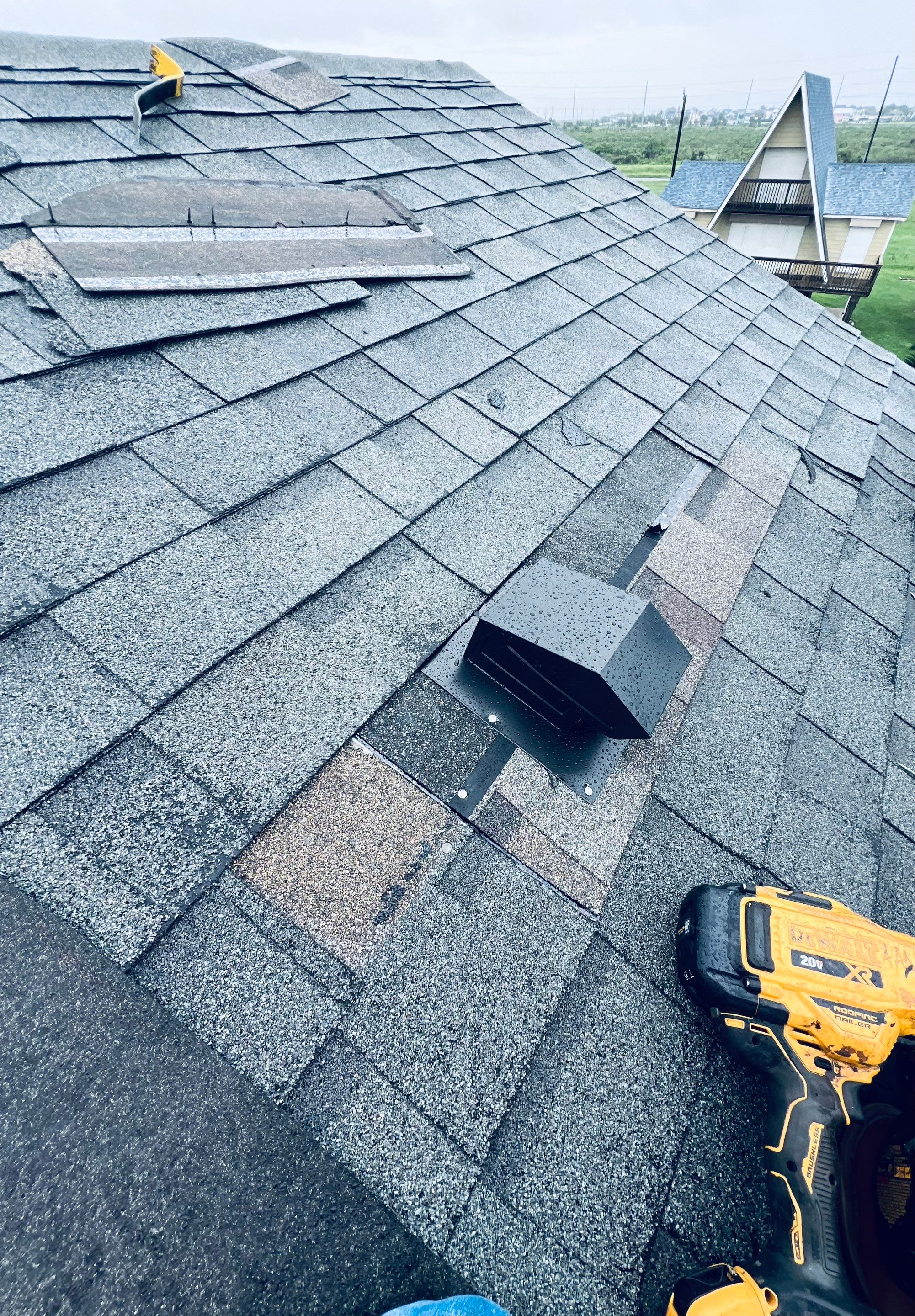 Hail Damage using Owen's Corning Duration (Lifetime) Shingles by Roof Repair Company