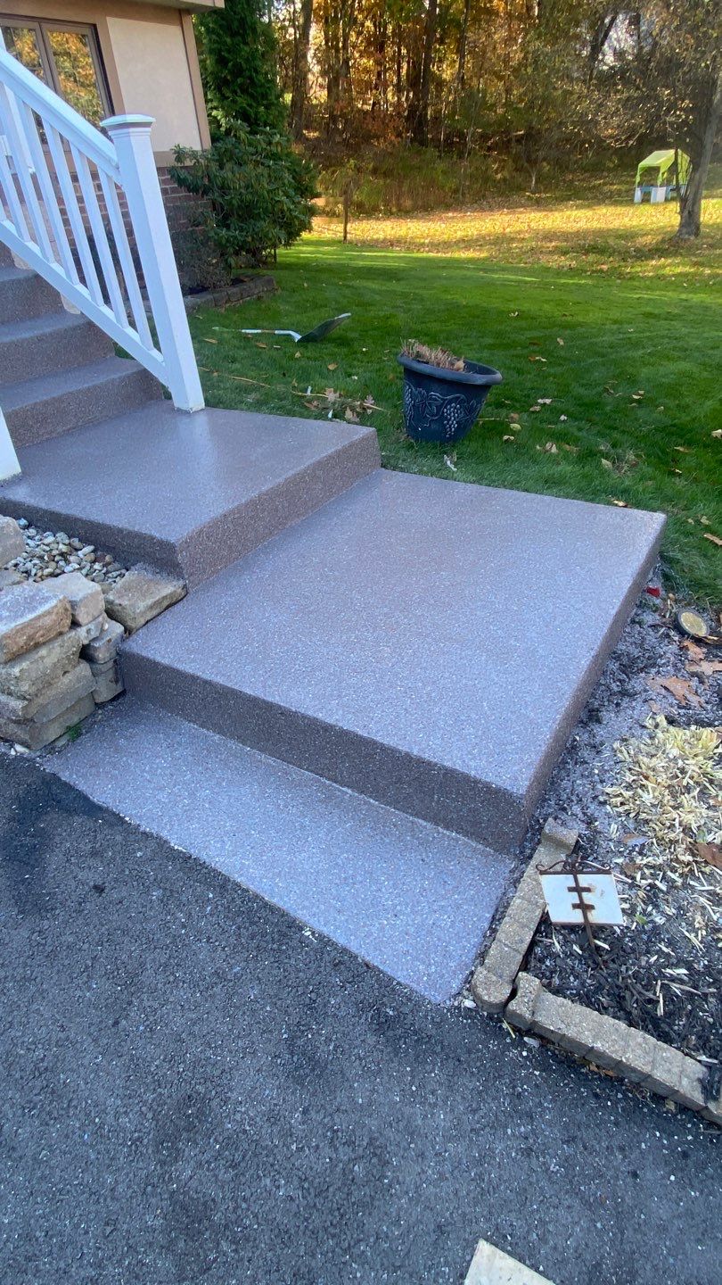 Porch & Steps Project in Cranberry Township by Floors in a Day, Inc