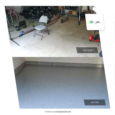 Garage Floor using Penntek Slatestone