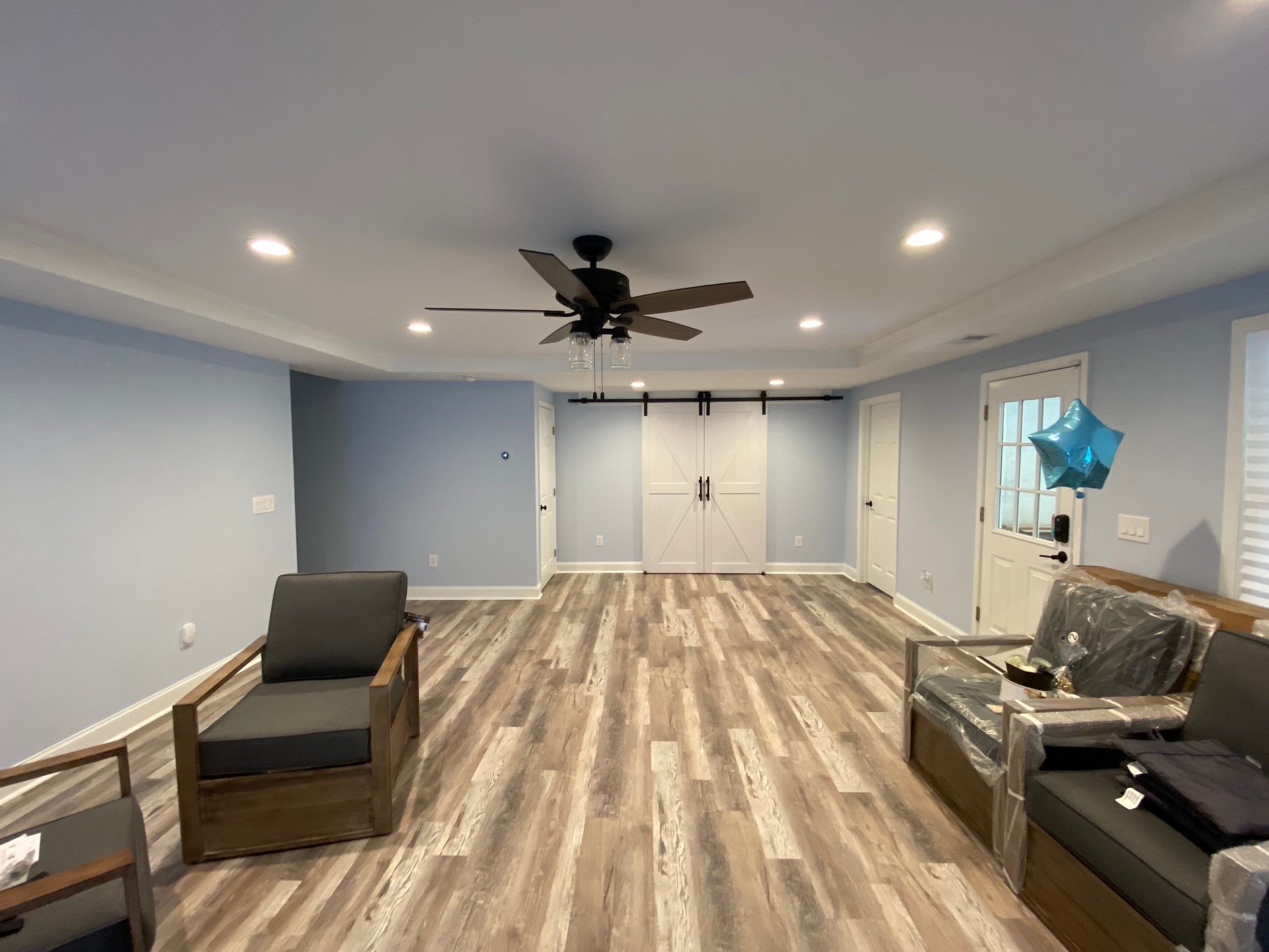 Marietta Basement Remodeling Featuring Custom Wet Bar and Marble Shower by Swift Home Renovations