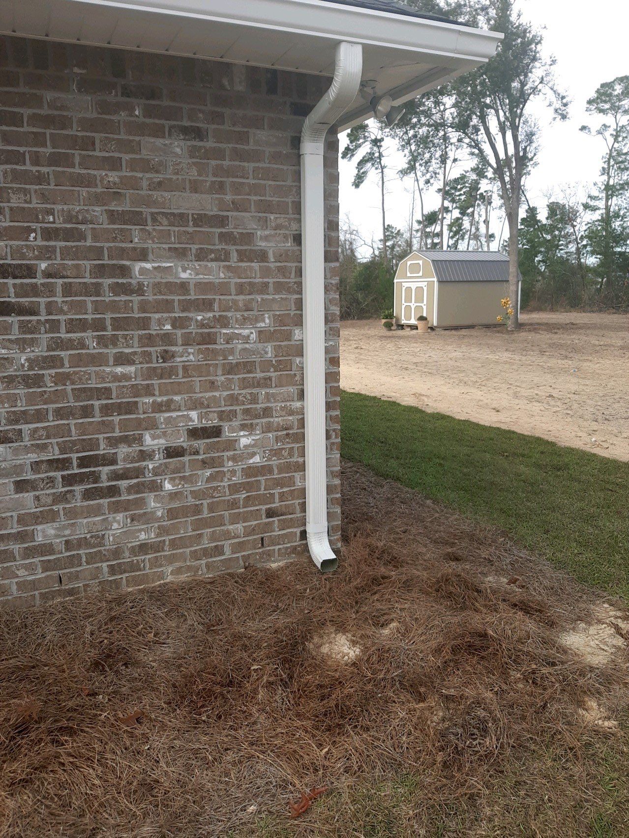 Seamless Gutter Installation Using White K-Style Gutters by Gutter Professors