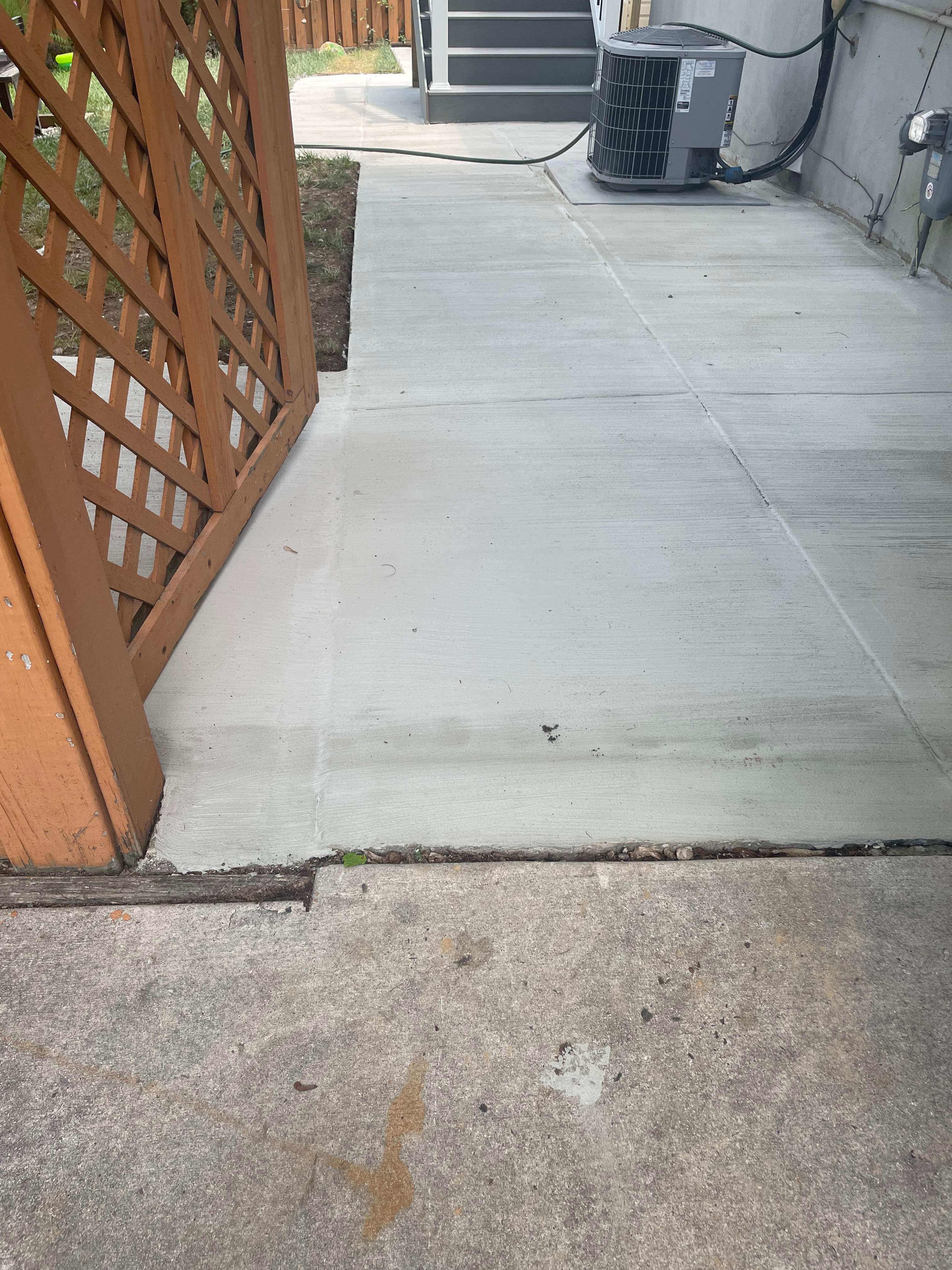 Deck resurfacing, railing replacement and concrete resurfacing by Fairfax Contractors, LLC