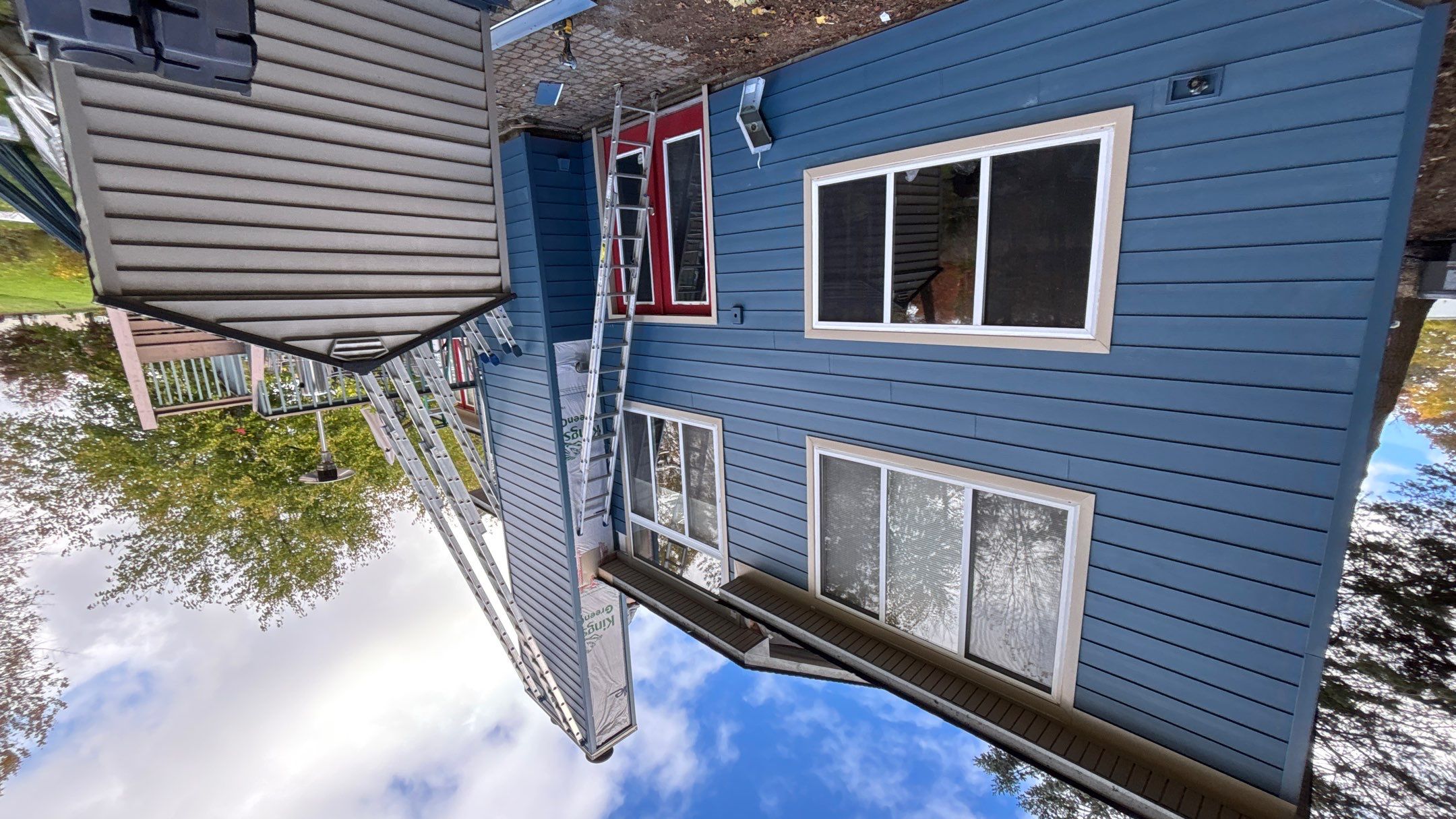 Siding Replacement using Ascend Laguna Blue by 180 Contractors