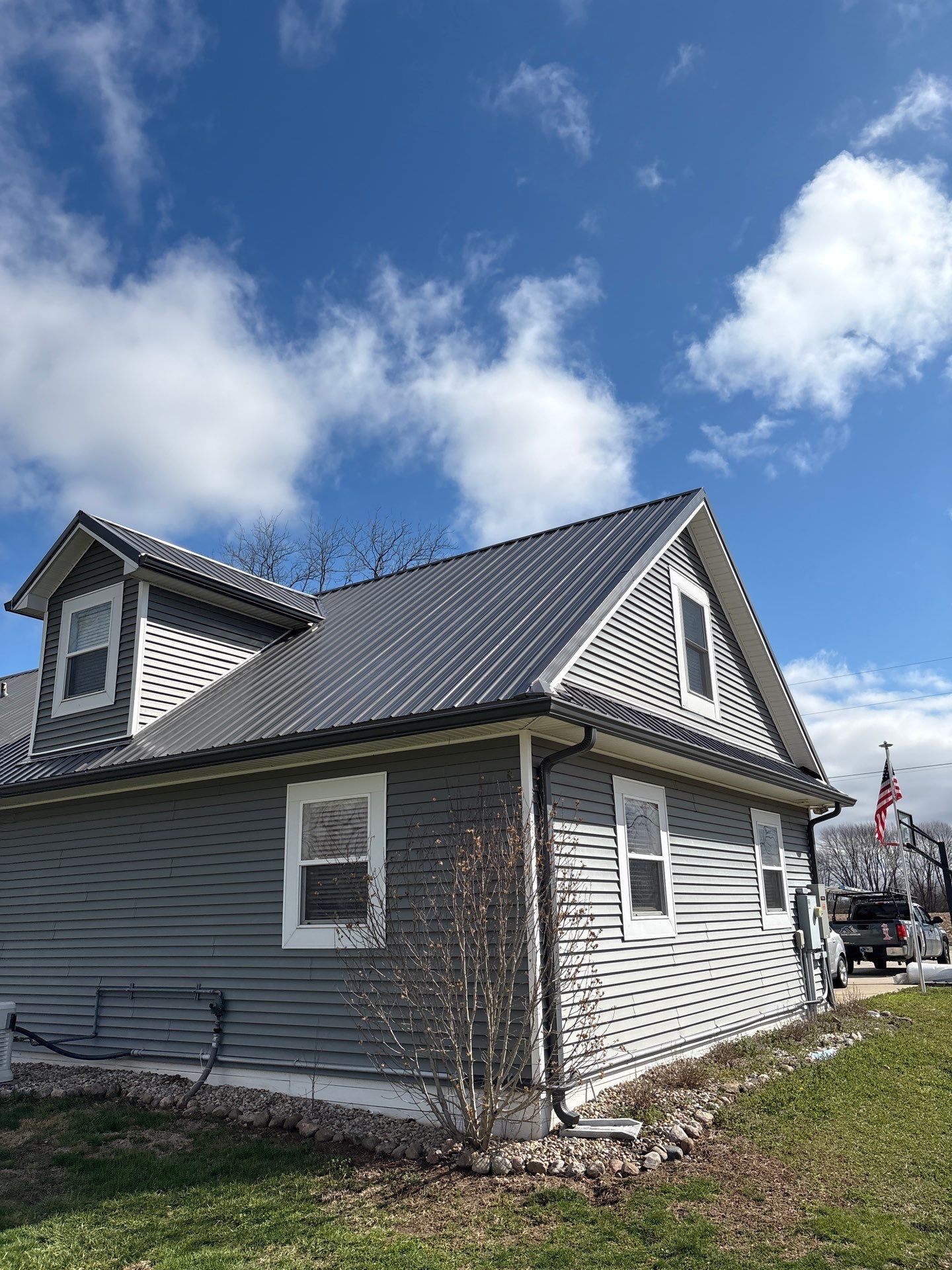 Classic Rib Metal Roofing - Charcoal by Hoel Roofing & Remodeling