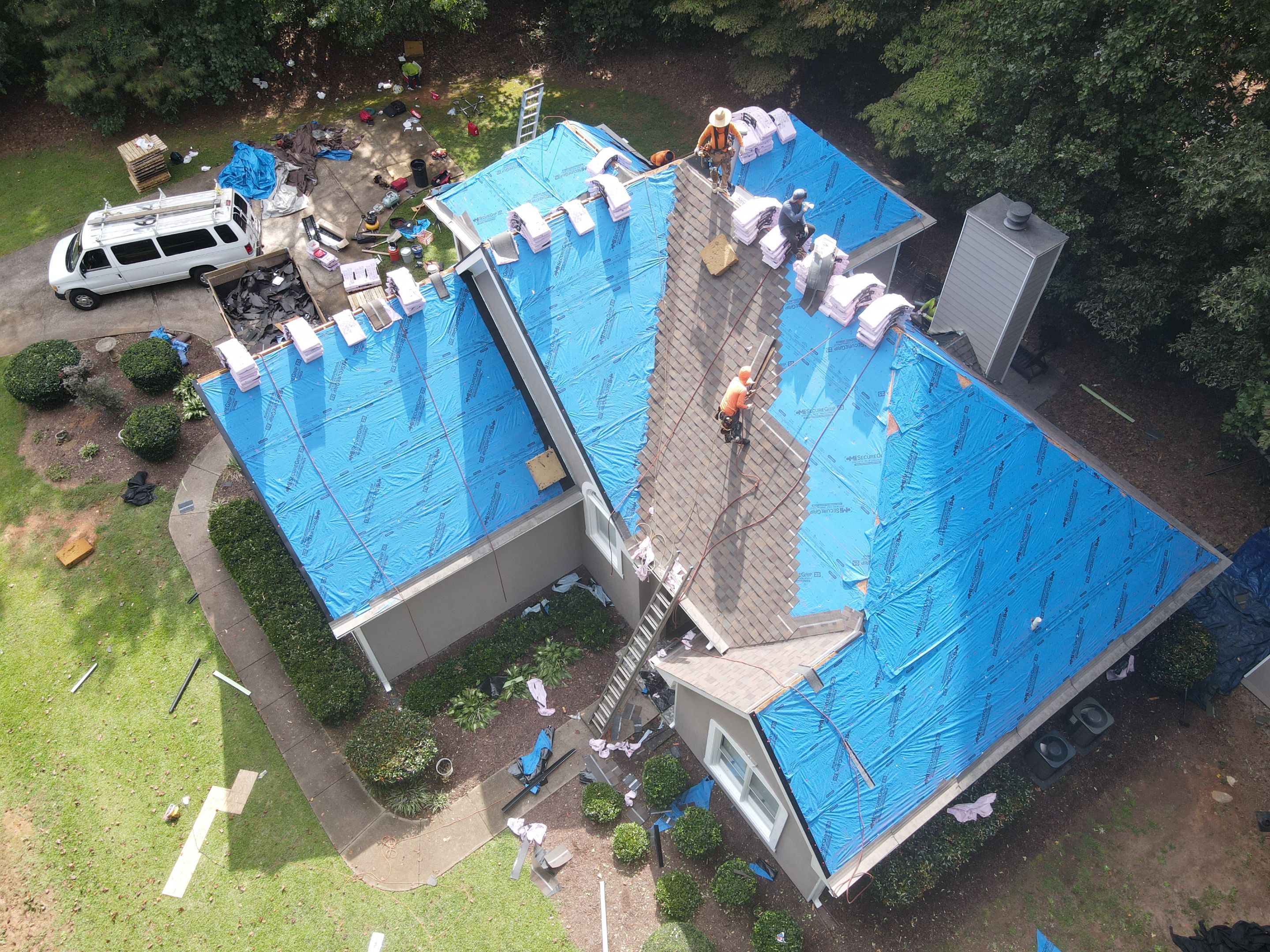 Residential Roofing Installation using Owens Corning by Inspector Roofing and Restoration