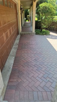 Brick paver clean, sand and seal.  using Surebond SB-1300