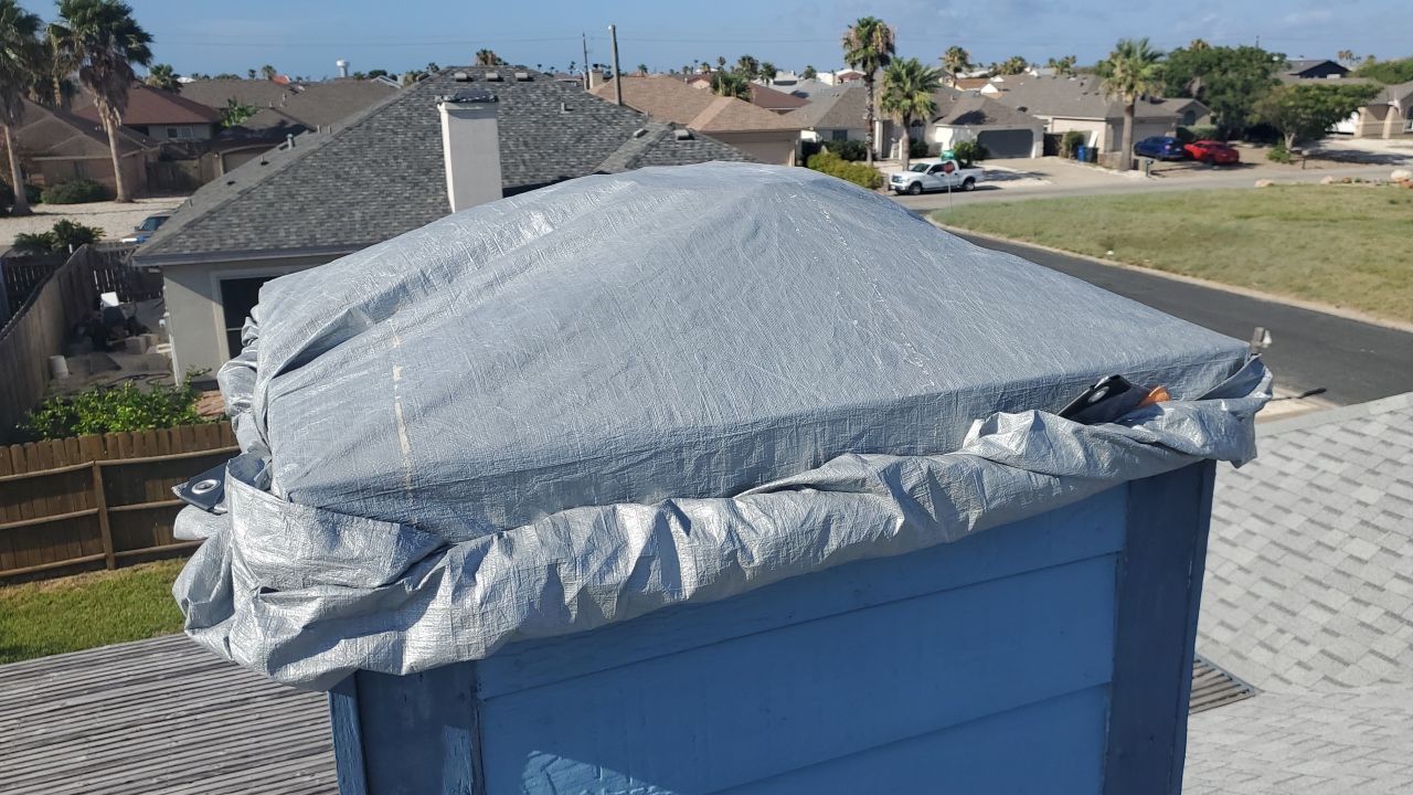 Chimney Cap & Chase Replacement using Custom Fabricated Galvanized Metal by Lighthouse Roofing