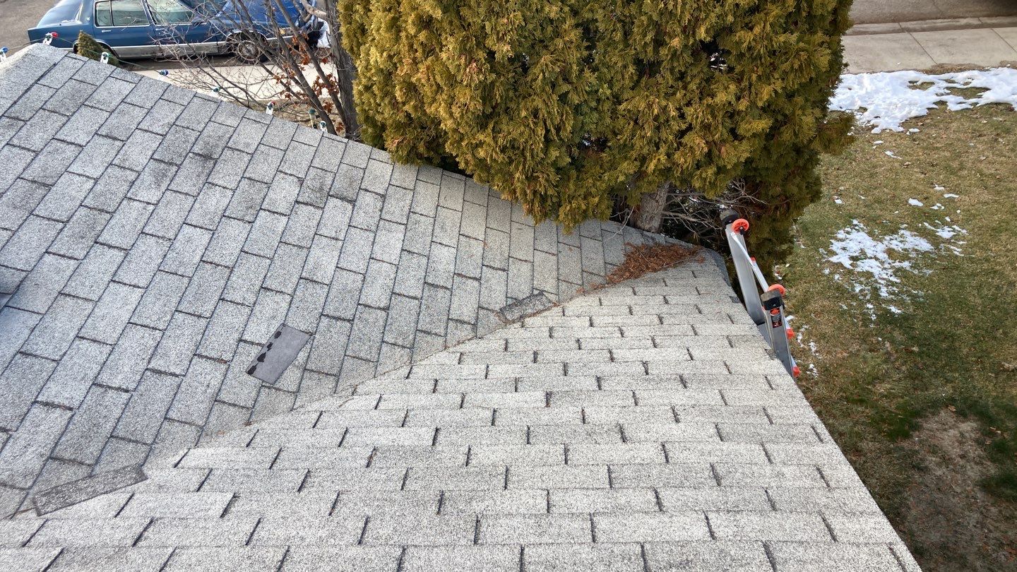 Single Story roofing replacement Meridian in using Owens Corning Oakridge shingles in Estate Grey by ID Roofing LLC