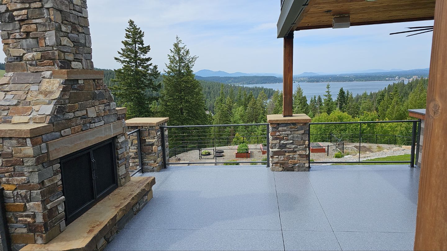 Patio Transformation using Moonstone by Croc Coatings, LLC