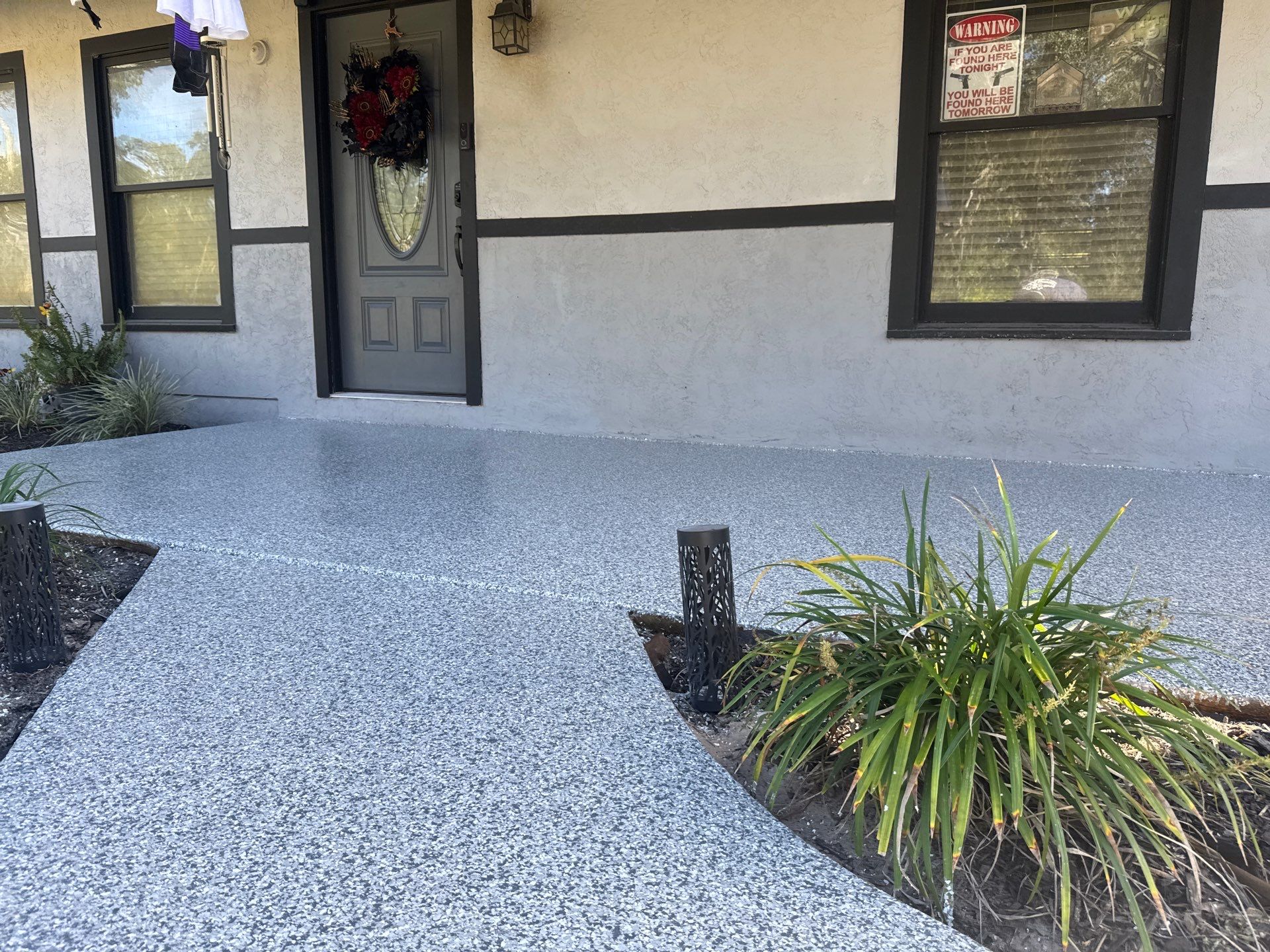 Patio in Old Town, FL in Slate Stone by Cross Creek Concrete Coatings