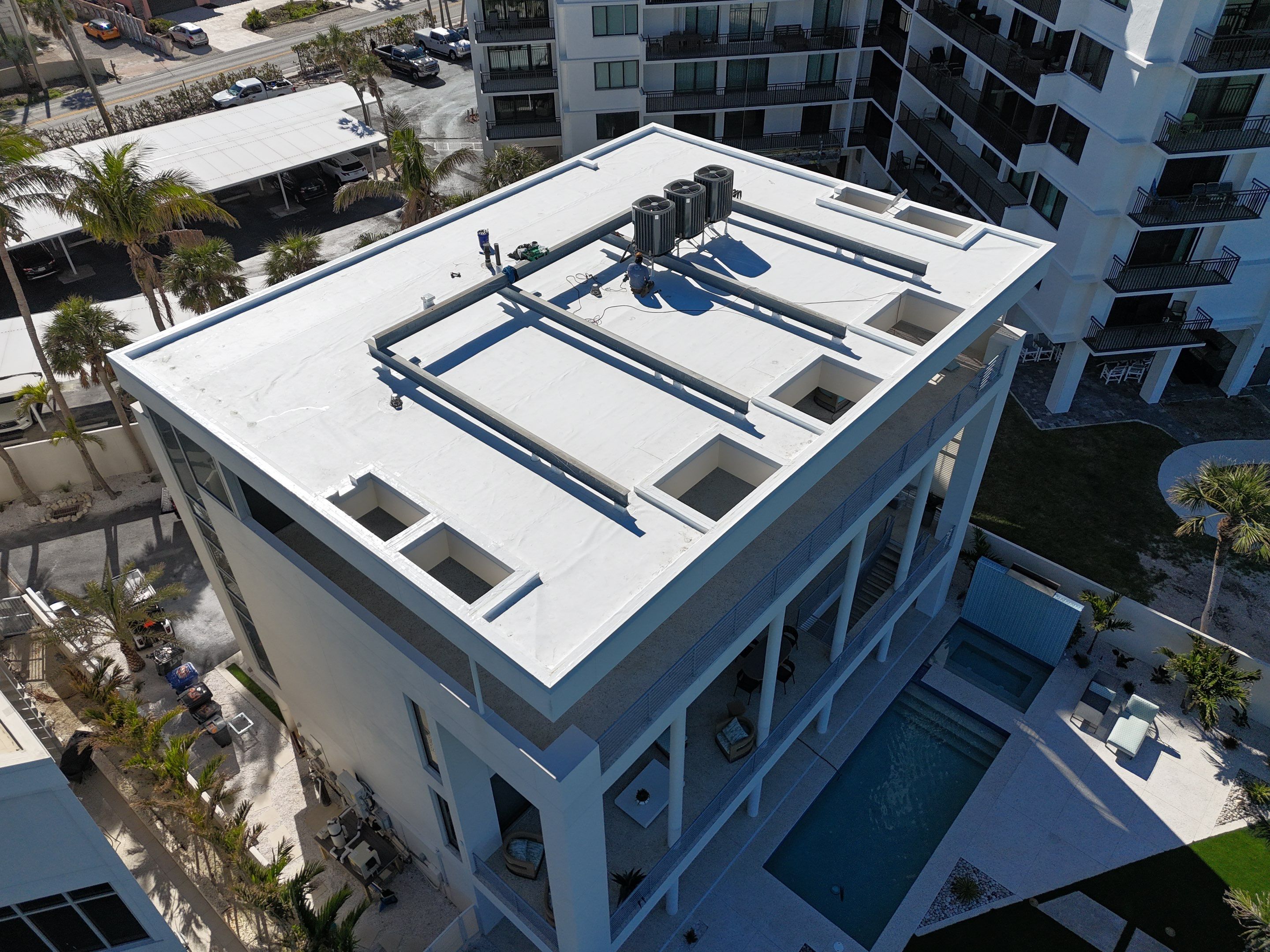 GAF EverGuard® TPO Roof Replacement – Siesta Key, FL by Steadfast Roofing