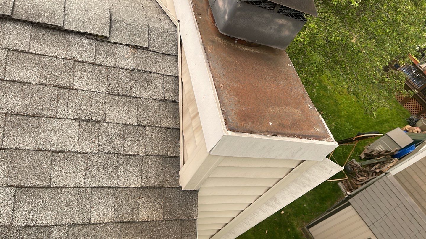Gutter Cleaning Chimney top repair by A Plus Exterior