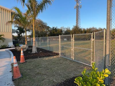 Sarasota, FL 6ft. Tall Commercial Chain-link Fence 