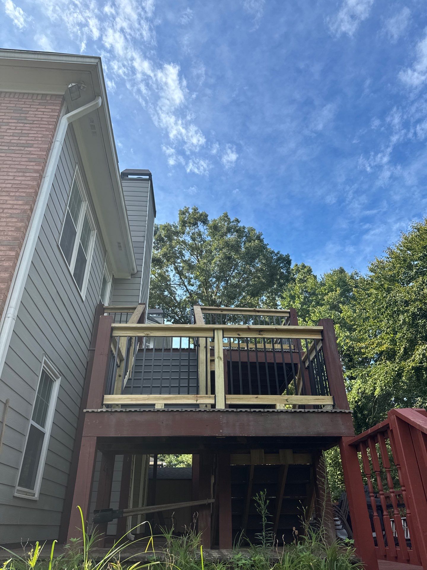 Multi-Level Composite Deck and Staircase Installation in Stonecrest by Swift Home Renovations