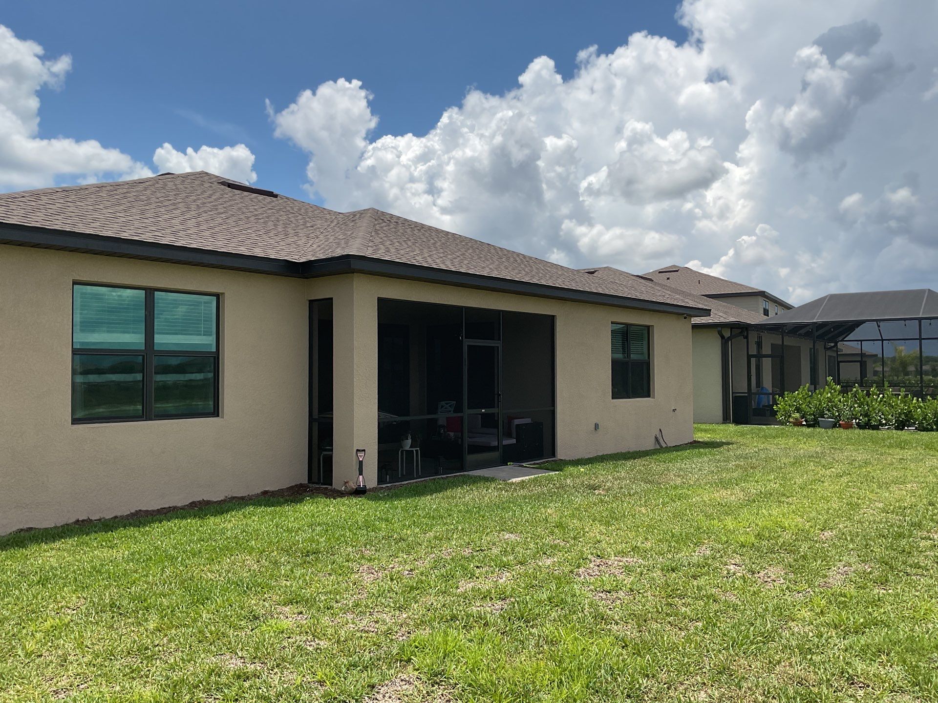 Brown Seamless Gutters for Homes in Fort Myers by Gutter Professors