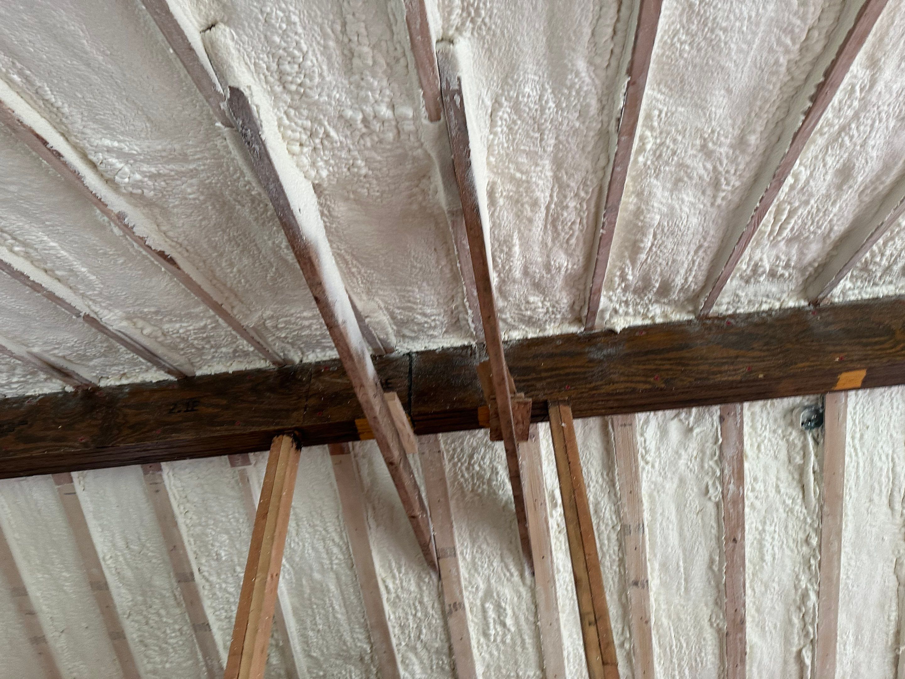 Attic Insulation using Closed Cell Spray Foam by NYS Foam & Energy