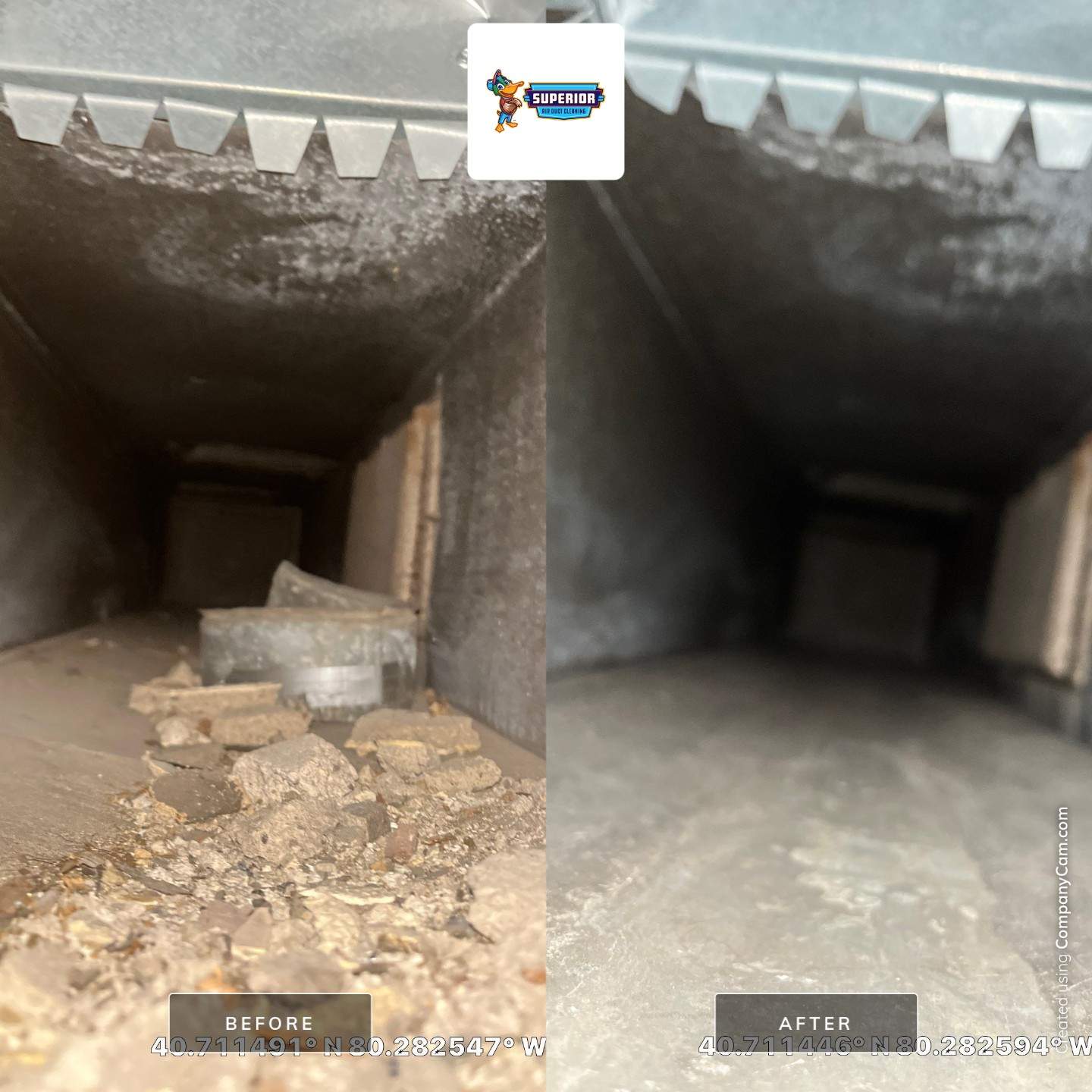 Air Duct Cleaning With a Vacuum Truck in Rochester, PA by Superior Air Duct Cleaning