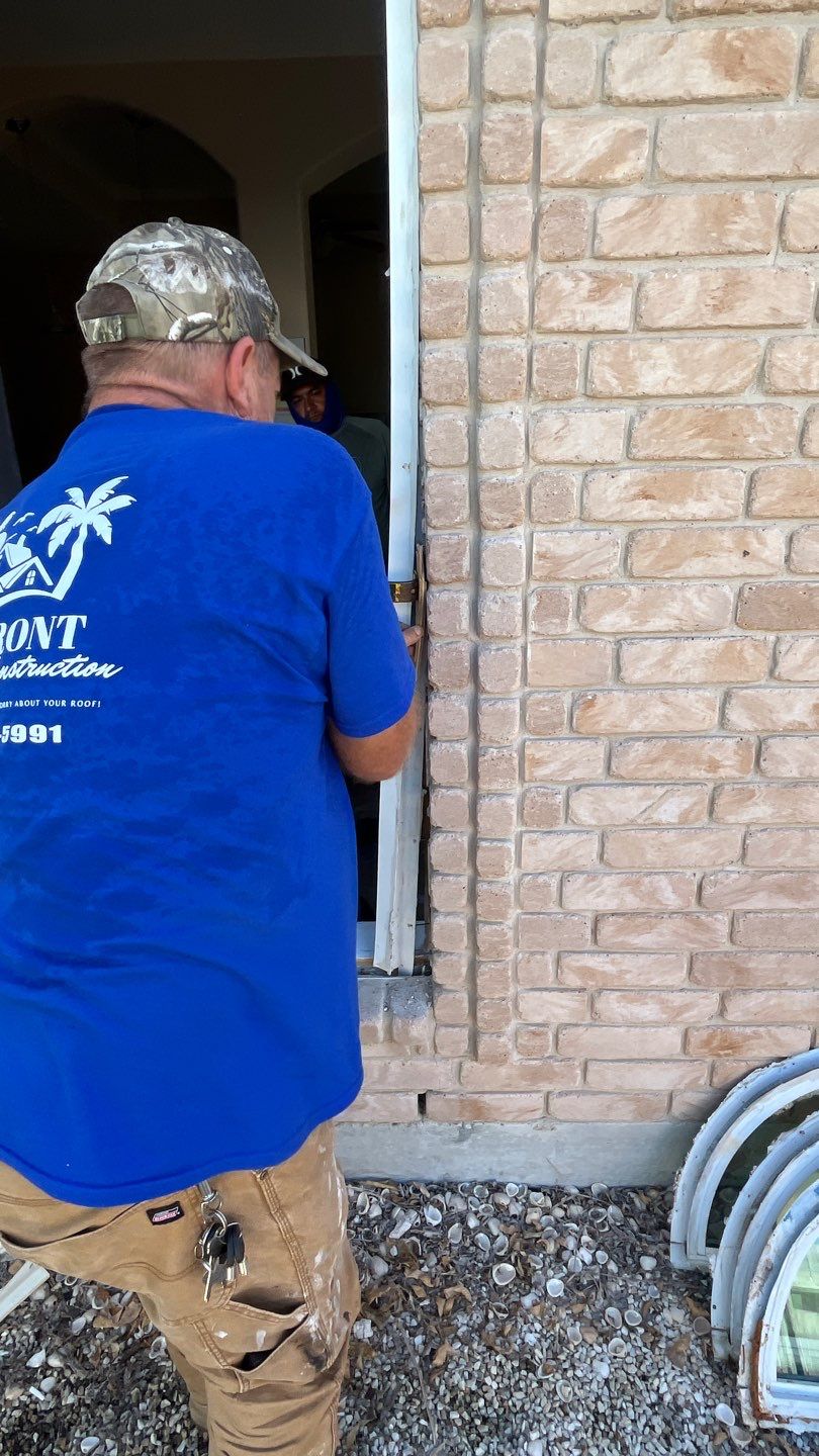 Curved Trim Windows by Bayfront Roofing and Construction
