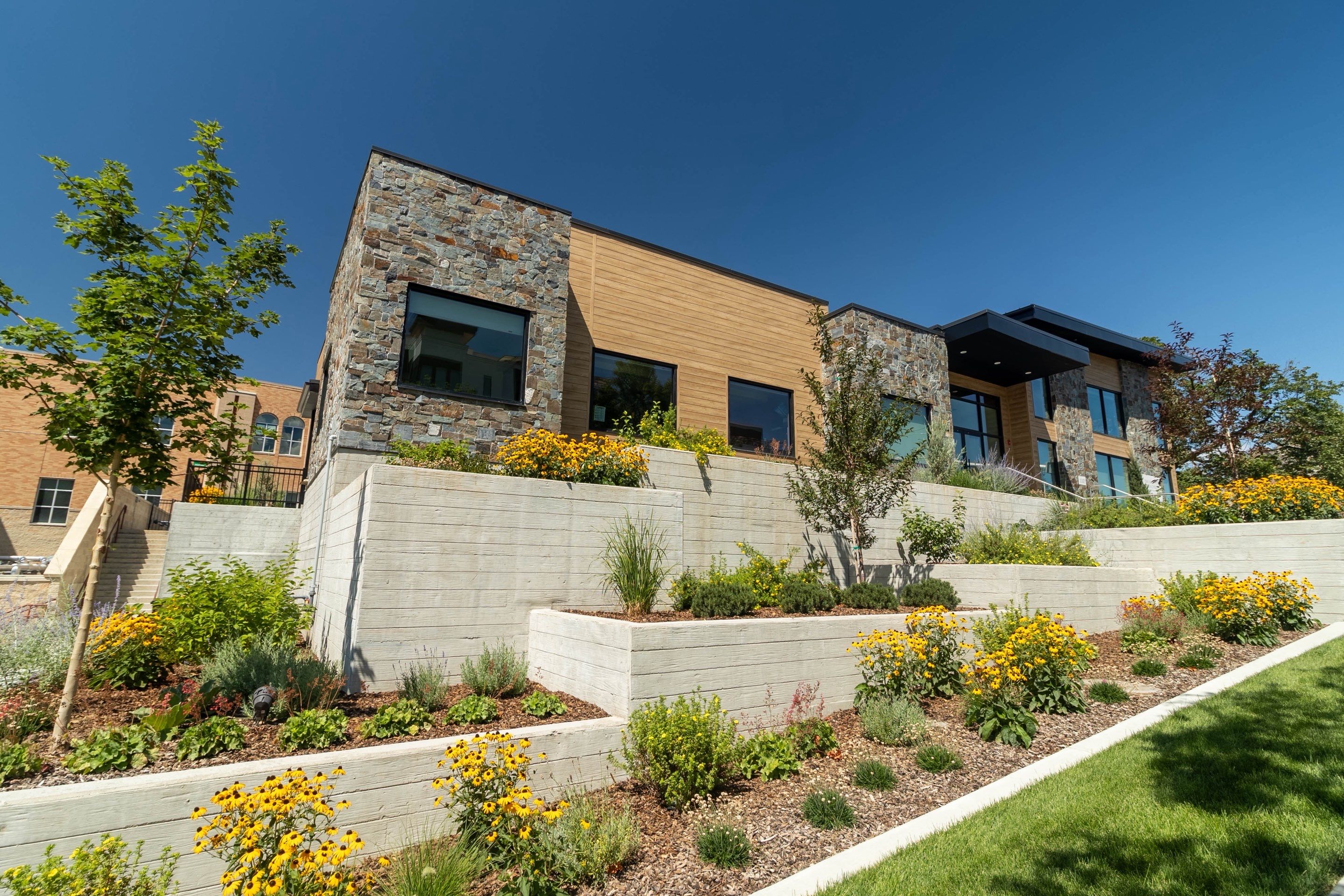 Logan High Seminary - Exterior by Garner Construction