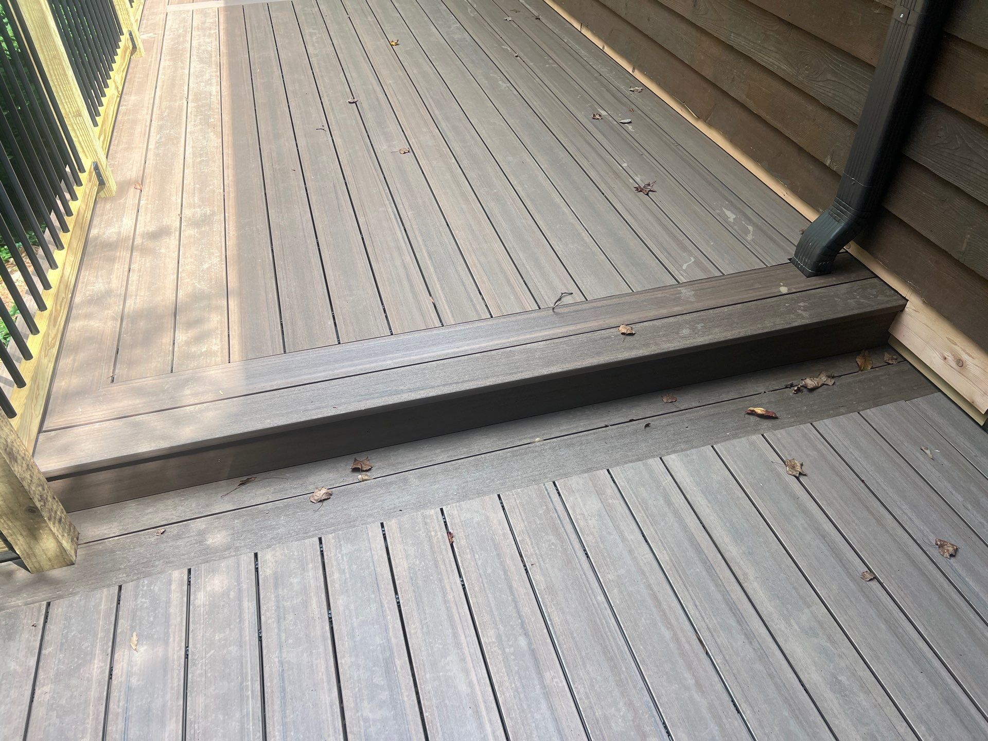 Atlanta, GA Front Porch Deck Rebuild using Timbertech and Pressure Treated Pine by Nelson Exteriors 