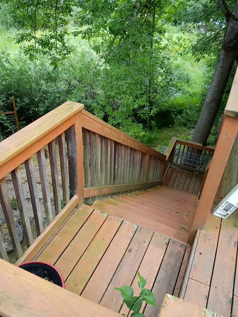 Deck Restoration using Armstrong-Clark Semi-Transparent Cedar 97229 by Paul Schopp
