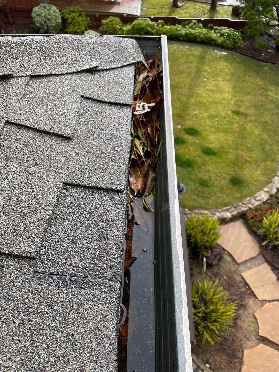 San Jose Gutter Cleaning on a 2 story home by All One Solar Shine