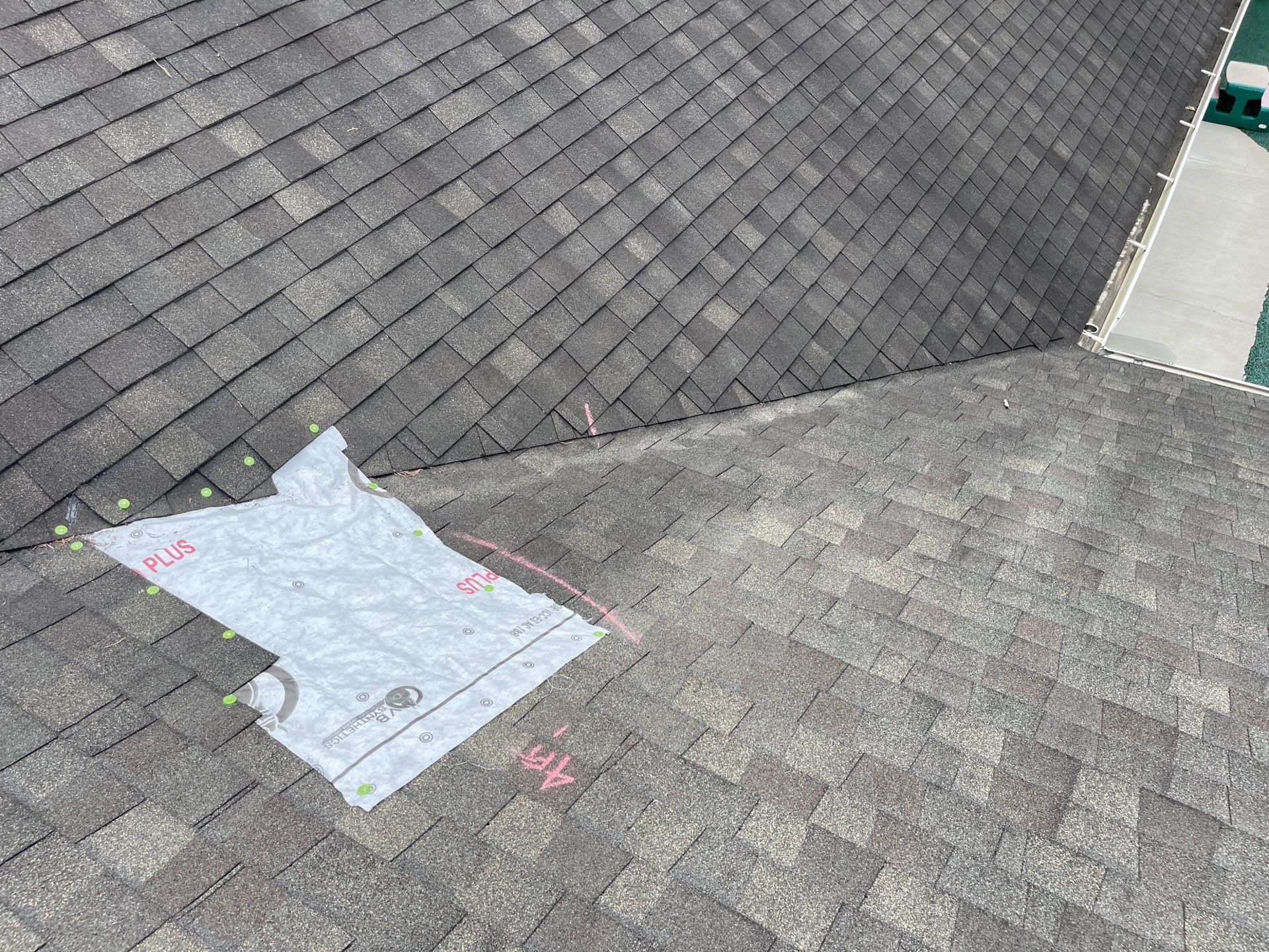 Large roof correction by SOS Home Ohio 