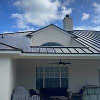 24ga 1.5" Mechanical Seam Medium Bronze by Total Roofing System The Metal Roof Experts