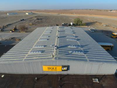 Metal roof restoration on commercial roof using Conklin Benchmark/ PUMA XL acrylic coatings over metal and foam