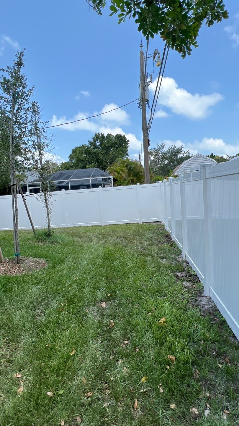Venice, FL 6ft. Tall White Vinyl Privacy Fence by Asap fence and gates, LLC