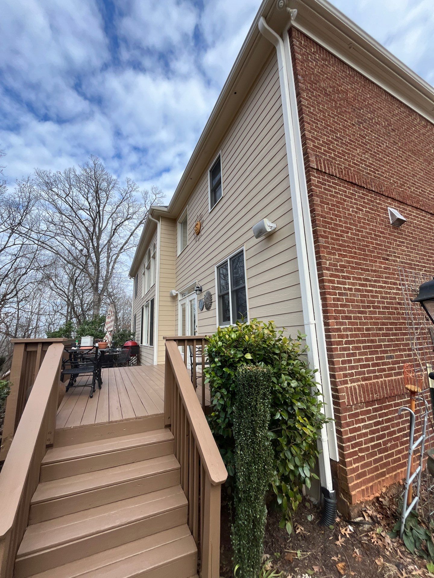 Exterior and Deck of home in Sugar Hill by Five Star Painting