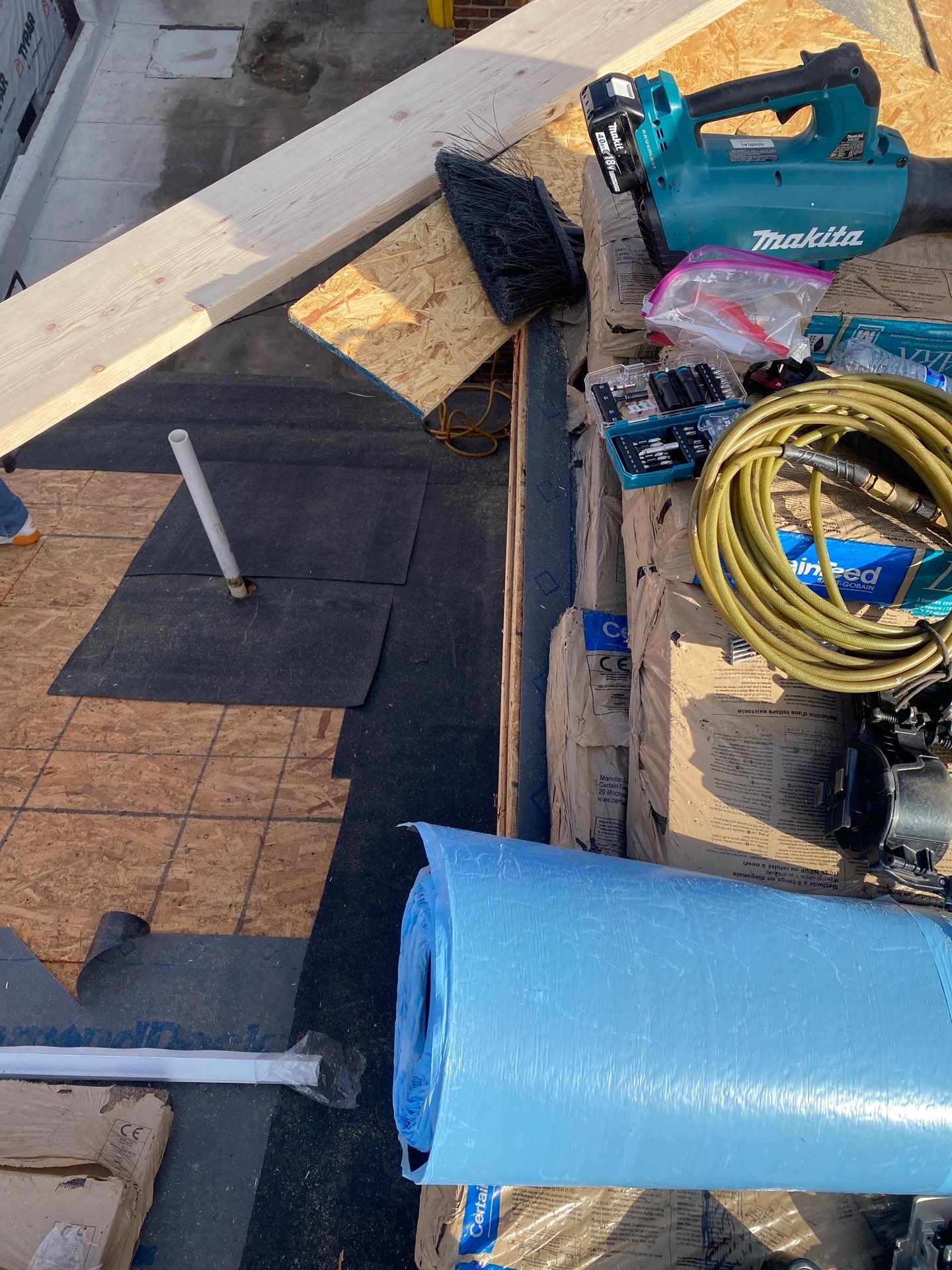 Residential Roofing Installation using Landmark Shingles by Alpha Design Services