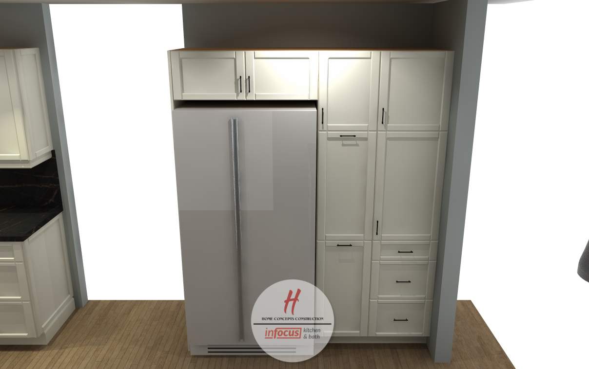 Kitchen Remodel using Cabinets by Home Concepts Construction