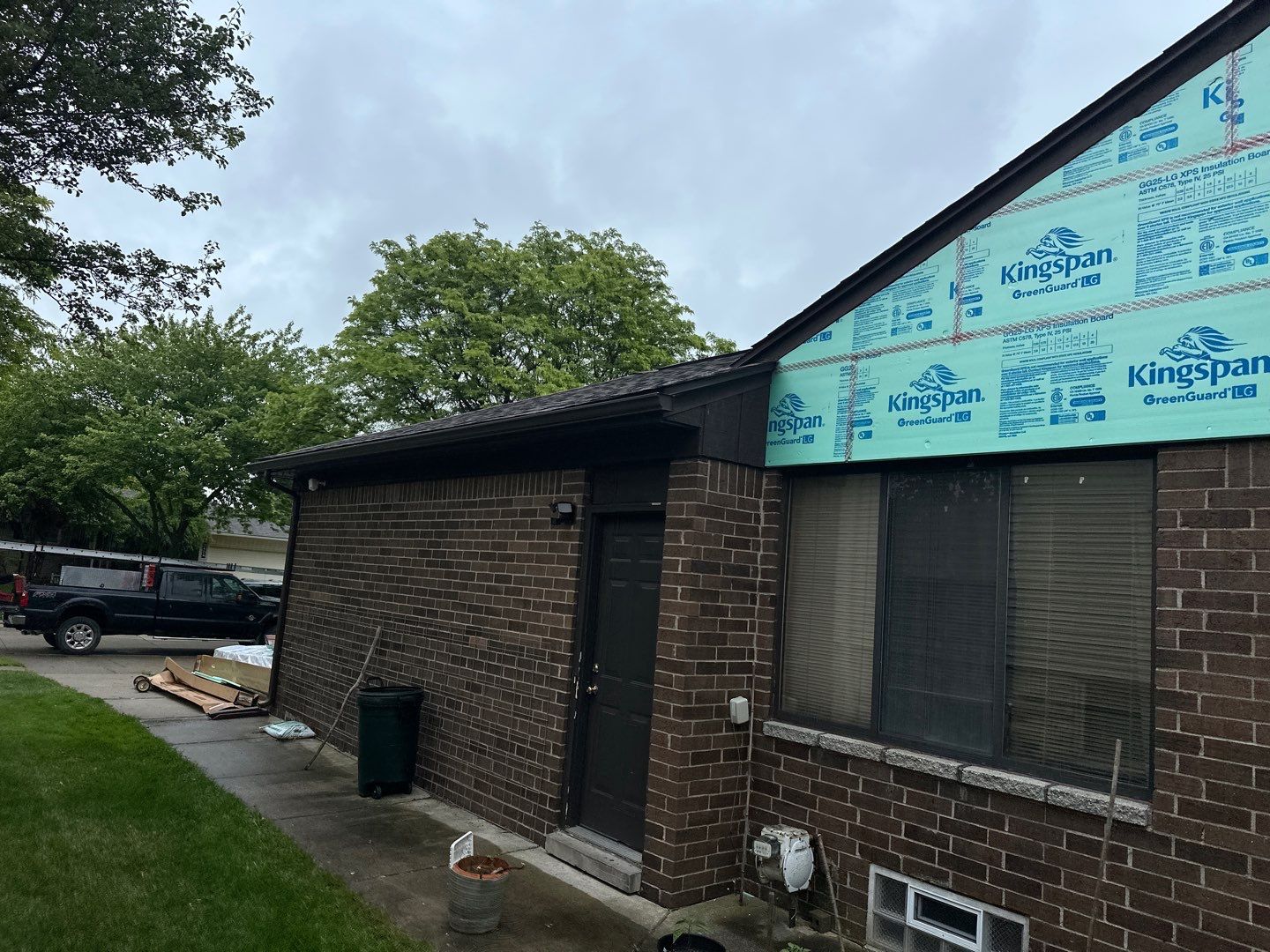Siding Installation using Ascend 7" Composite Flagship Brown by 180 Contractors
