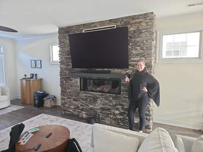 Linear Fireplace in Kennett