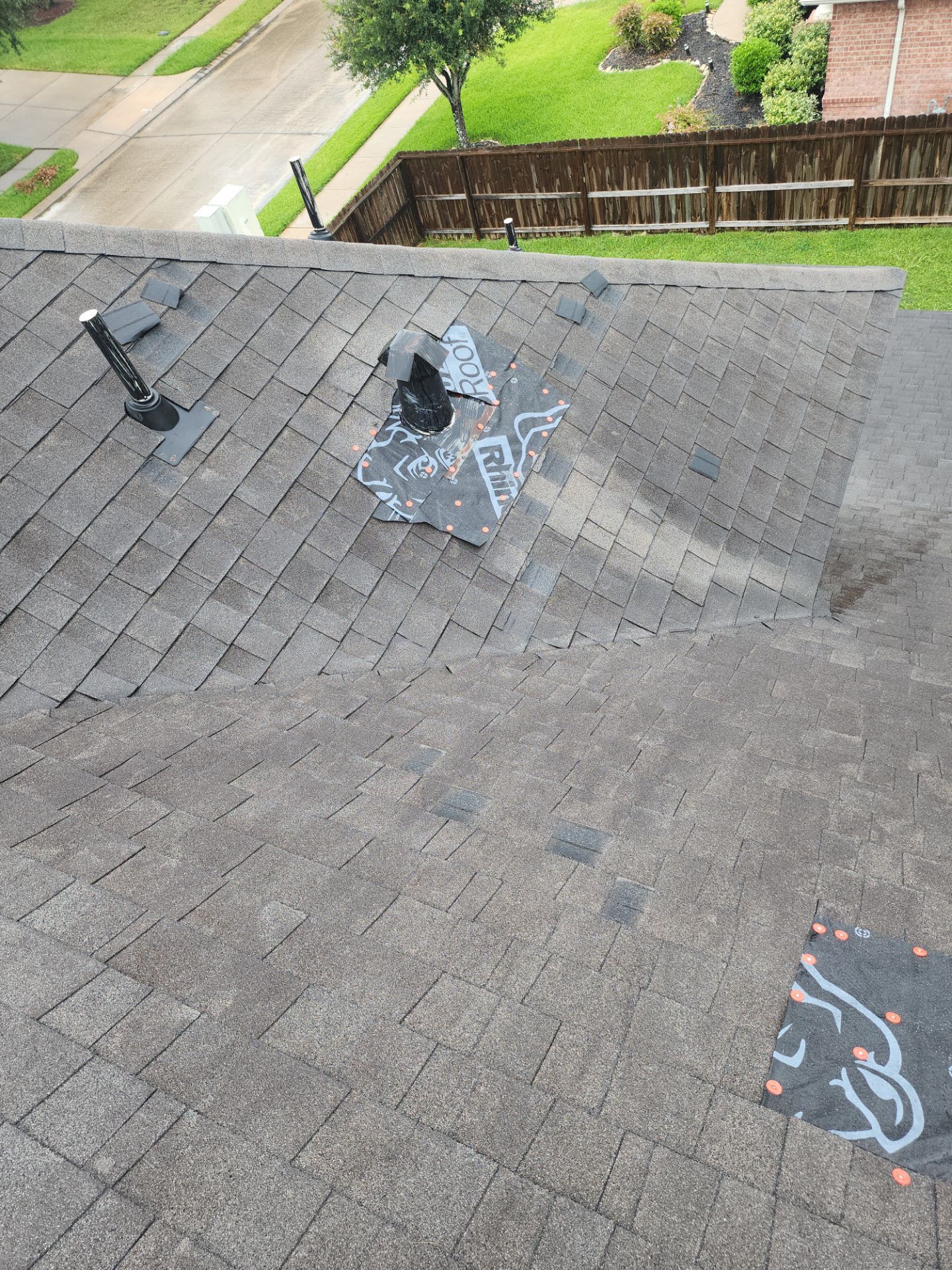 Hail Damage using Owen's Corning Duration (Lifetime) Shingles by Roof Repair Company
