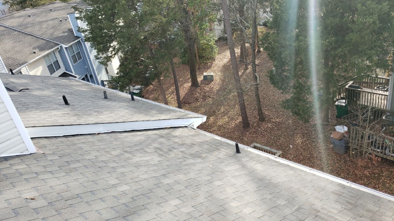 Gutter Cleaning using water by Power Wash Masters LLC
