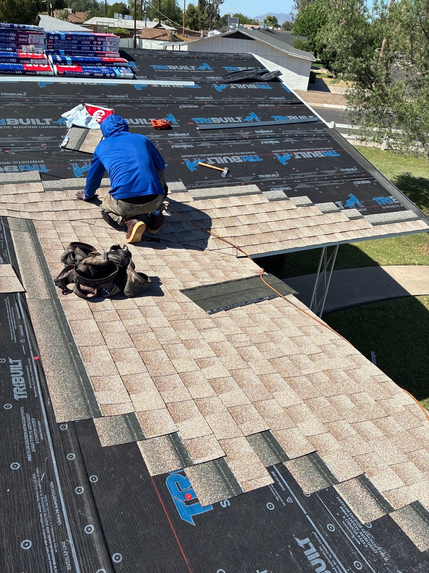 New GAF Roof in Mesa, Arizona by Weather-Tite Roofing