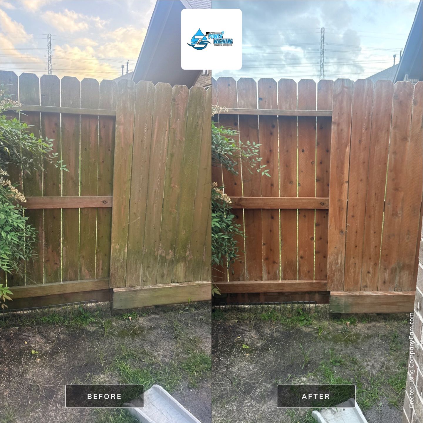 Wood Privacy Fence Cleaning and Restoration in Richmond by Zeal Power Washing