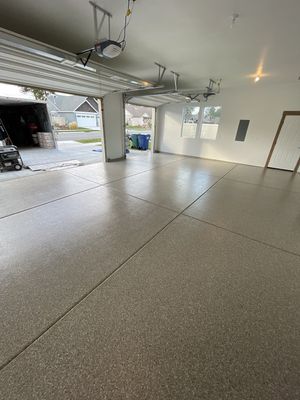 Garage Transformation using Pebble Beach
