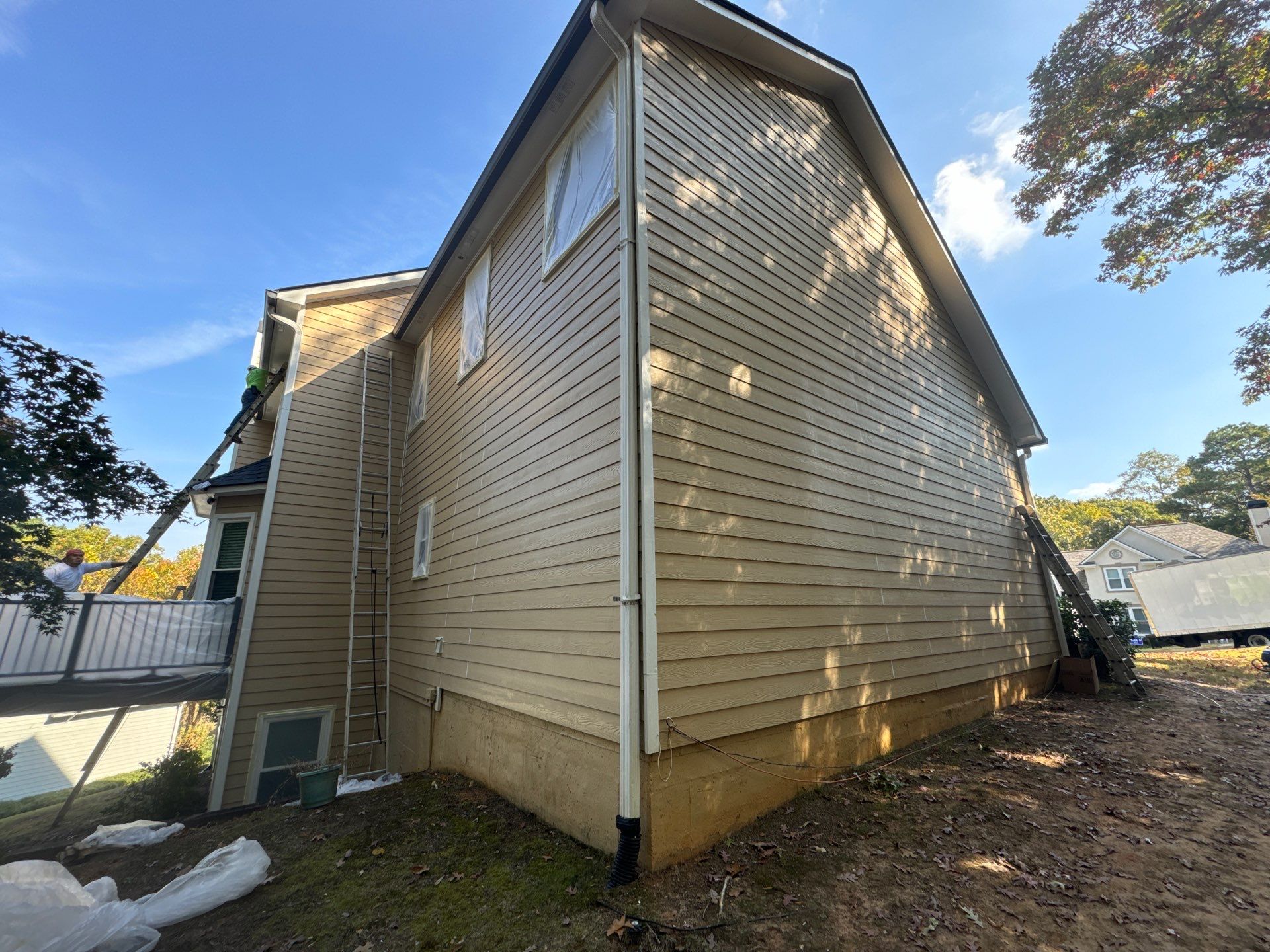 Exterior Painting and Siding Refresh for Woodstock Residential Home by Swift Home Renovations