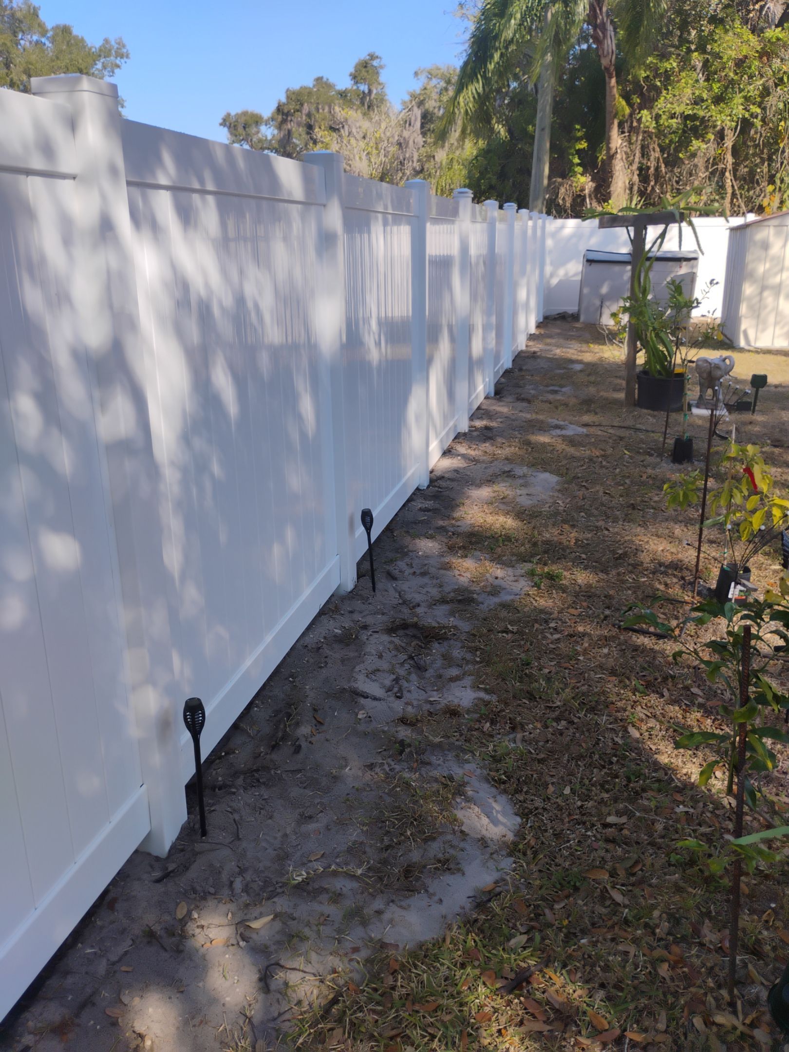 White Vinyl Fence in Port Charlotte by True Fence LLC