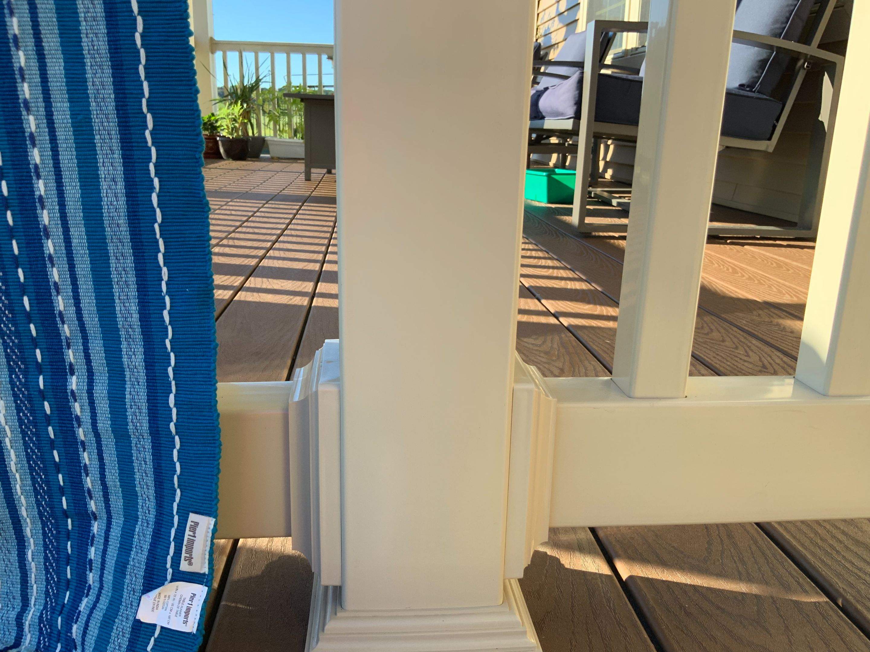 Deck Installation using New Vinyl Gate  by Alpha Design Services