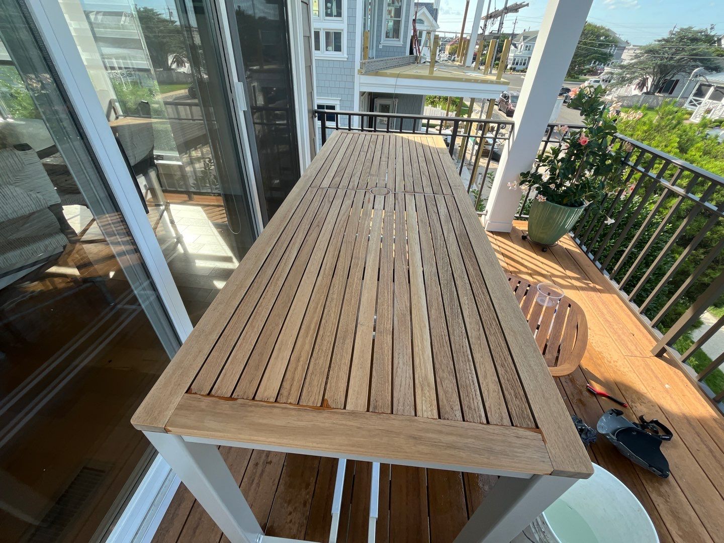 Teak Outdoor Furniture Restoration by Fresh Coat Works LLC