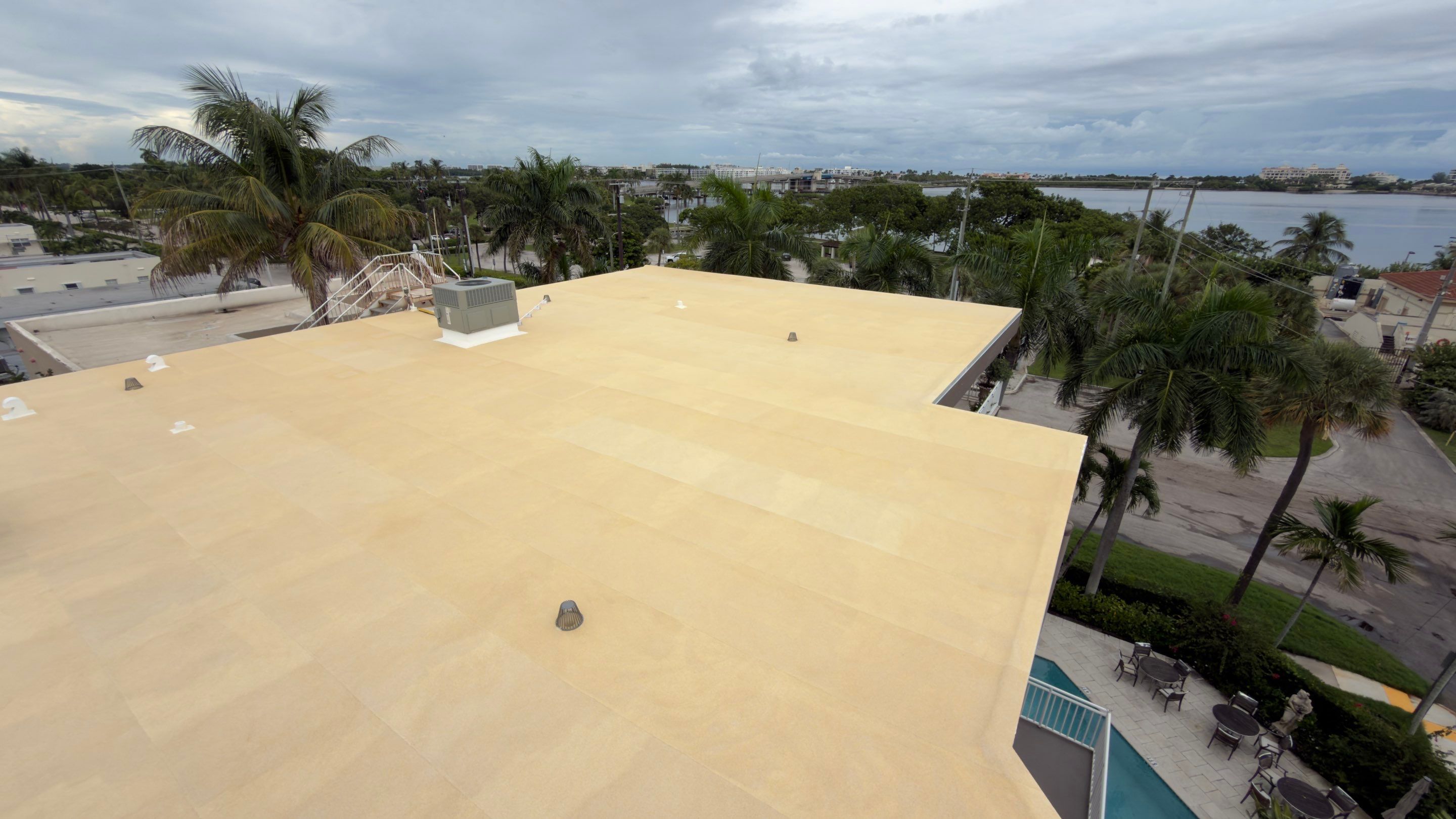 Commercial Roof Restoration for Lake Worth Beach Flat Roof Project by Roof King LLC