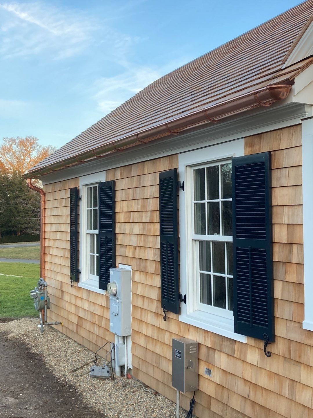 Copper Gutter Installation in Osterville, MA   by Gutter Pro Enterprises